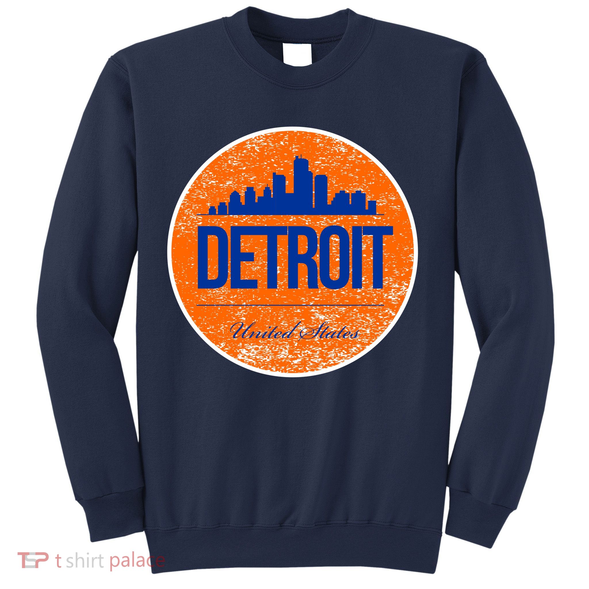 Retro Detroit Skyline Logo Sweatshirt