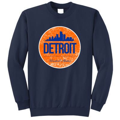 Retro Detroit Skyline Logo Sweatshirt