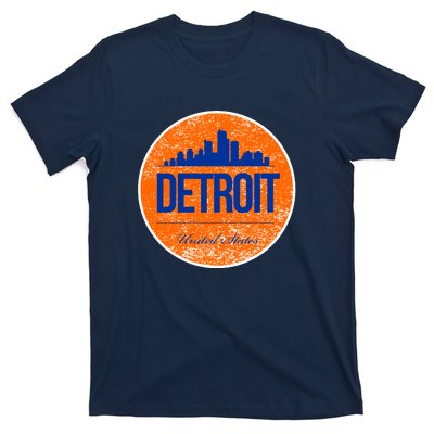 Retro Detroit Skyline Logo T-Shirt