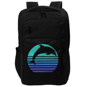 Retro Dolphin Silhouette Impact Tech Backpack