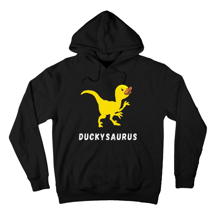 Rubber Duck Trex Duck Dino Funny Rubber Duck Dinosaur Hoodie