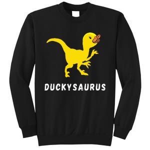 Rubber Duck Trex Duck Dino Funny Rubber Duck Dinosaur Sweatshirt