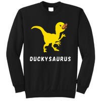 Rubber Duck Trex Duck Dino Funny Rubber Duck Dinosaur Sweatshirt