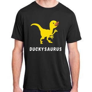 Rubber Duck Trex Duck Dino Funny Rubber Duck Dinosaur Adult ChromaSoft Performance T-Shirt