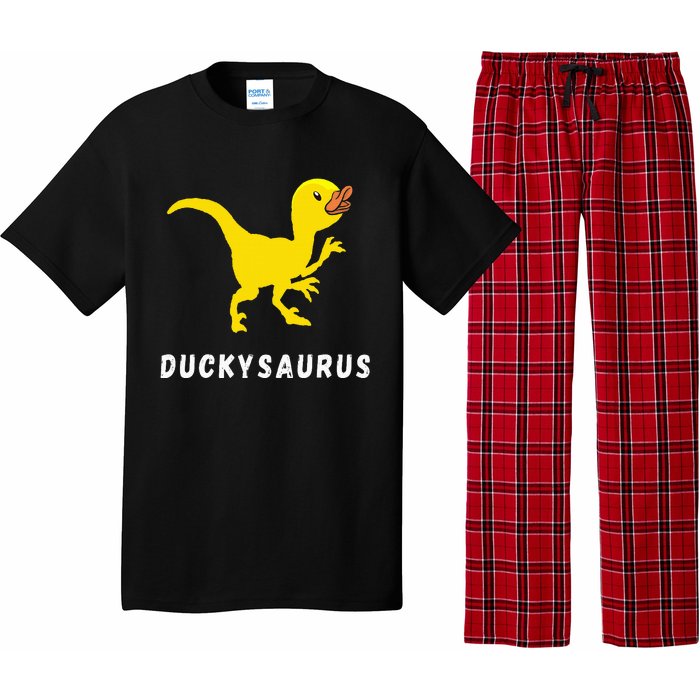 Rubber Duck Trex Duck Dino Funny Rubber Duck Dinosaur Pajama Set