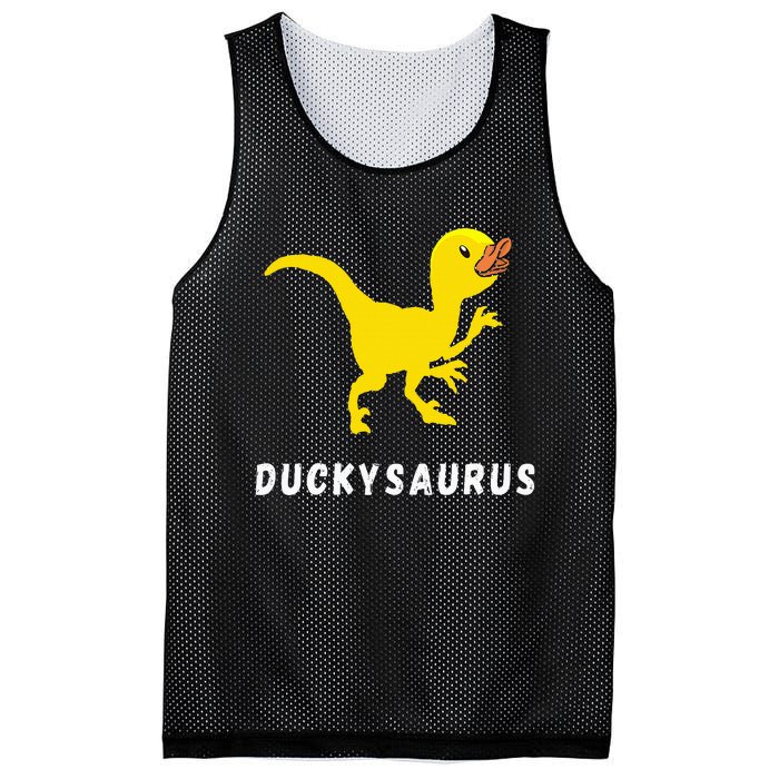 Rubber Duck Trex Duck Dino Funny Rubber Duck Dinosaur Mesh Reversible Basketball Jersey Tank