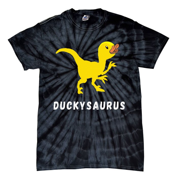 Rubber Duck Trex Duck Dino Funny Rubber Duck Dinosaur Tie-Dye T-Shirt