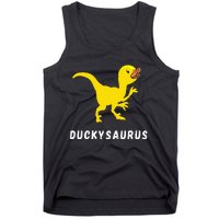 Rubber Duck Trex Duck Dino Funny Rubber Duck Dinosaur Tank Top