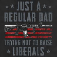 Regular Dad Trying Not To Raise Liberals Pro Gun Cool Comfort Performance Bucket Hat