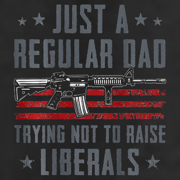 Regular Dad Trying Not To Raise Liberals Pro Gun Cool Comfort Performance Bucket Hat