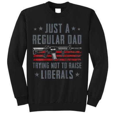 Regular Dad Trying Not To Raise Liberals Pro Gun Sweatshirt