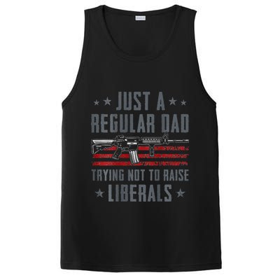 Regular Dad Trying Not To Raise Liberals Pro Gun PosiCharge Competitor Tank
