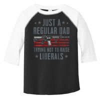 Regular Dad Trying Not To Raise Liberals Pro Gun Toddler Fine Jersey T-Shirt