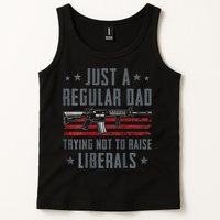Regular Dad Trying Not To Raise Liberals Pro Gun Tank Top