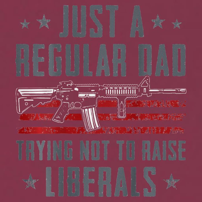 Regular Dad Trying Not To Raise Liberals Pro Gun 16oz Travel Tumbler