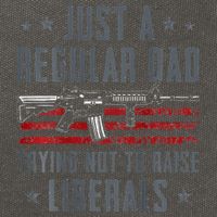 Regular Dad Trying Not To Raise Liberals Pro Gun Cotton Canvas Backpack