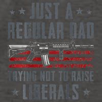 Regular Dad Trying Not To Raise Liberals Pro Gun Vector Backpack