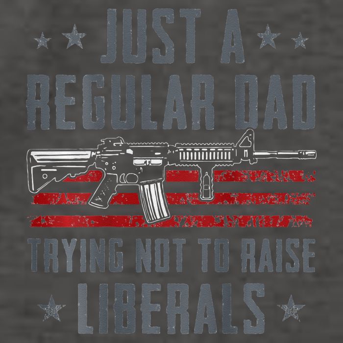 Regular Dad Trying Not To Raise Liberals Pro Gun Vector Backpack
