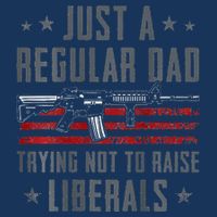 Regular Dad Trying Not To Raise Liberals Pro Gun Infant Baby Jersey Bodysuit