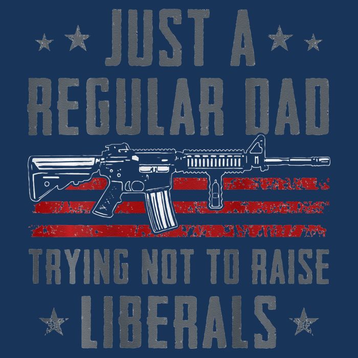 Regular Dad Trying Not To Raise Liberals Pro Gun Infant Baby Jersey Bodysuit