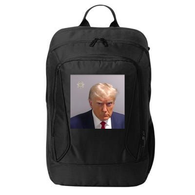 Real Donald Trump Mugshot At Fulton County Sheriffs Office City Backpack