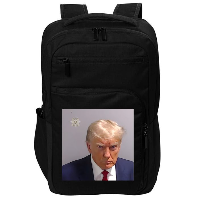 Real Donald Trump Mugshot At Fulton County Sheriffs Office Impact Tech Backpack