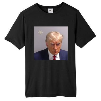 Real Donald Trump Mugshot At Fulton County Sheriffs Office Tall Fusion ChromaSoft Performance T-Shirt