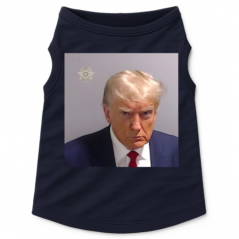Real Donald Trump Mugshot At Fulton County Sheriffs Office Doggie Tank