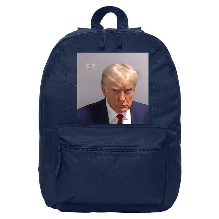 Real Donald Trump Mugshot At Fulton County Sheriffs Office 16 in Basic Backpack