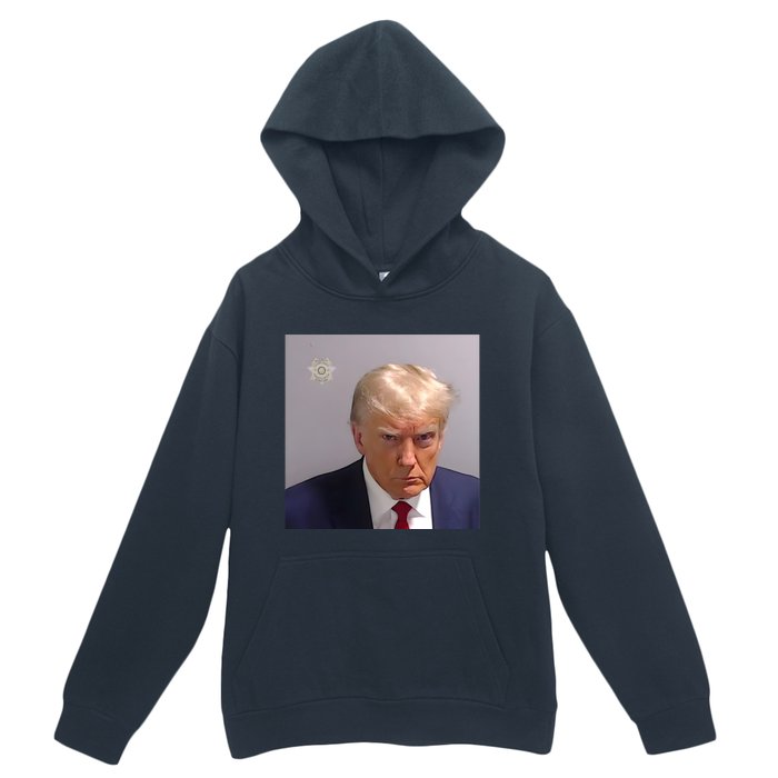 Real Donald Trump Mugshot At Fulton County Sheriffs Office Urban Pullover Hoodie