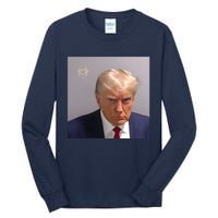 Real Donald Trump Mugshot At Fulton County Sheriffs Office Tall Long Sleeve T-Shirt