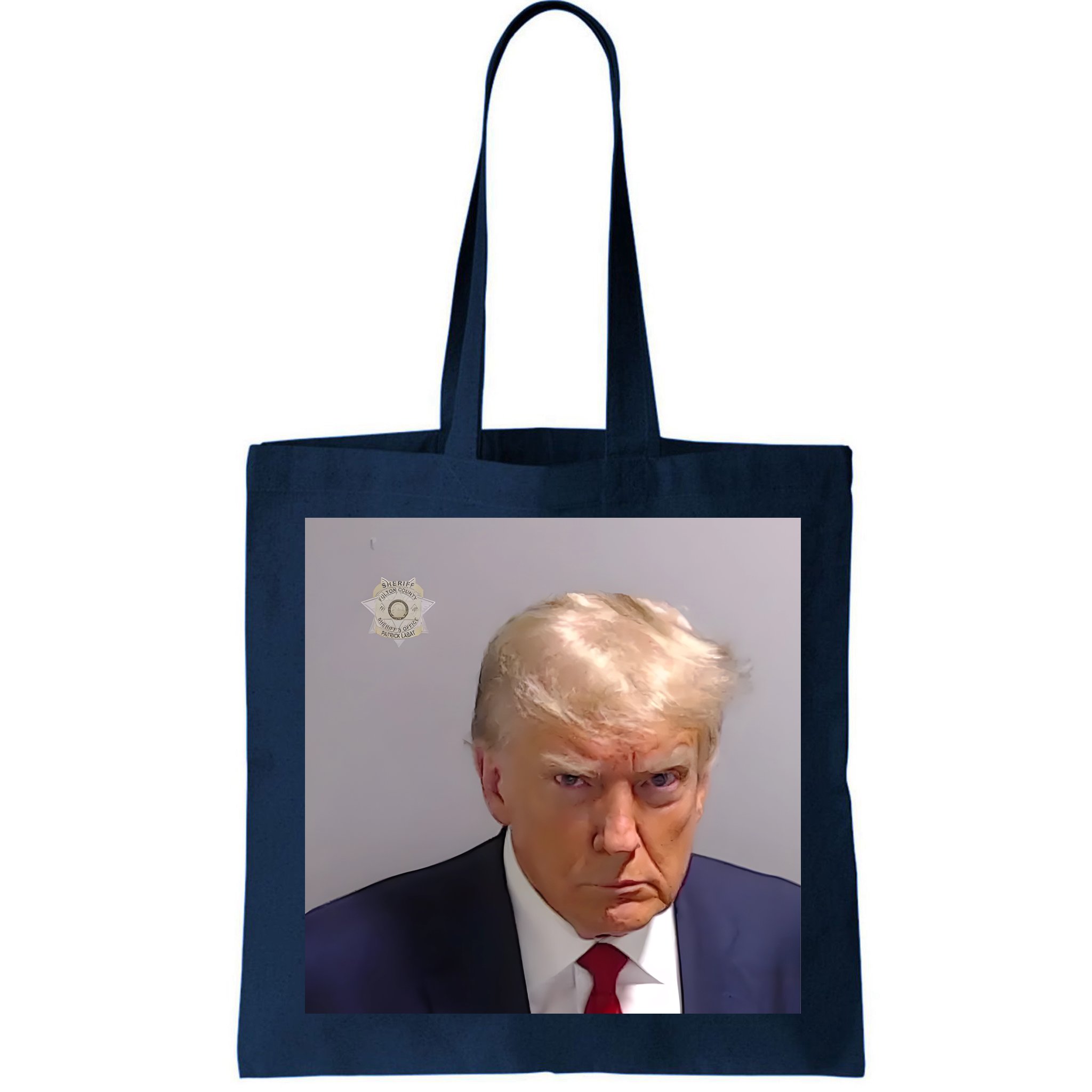 Real Donald Trump Mugshot At Fulton County Sheriffs Office Bag