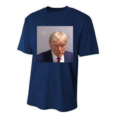 Real Donald Trump Mugshot At Fulton County Sheriffs Office Performance Sprint T-Shirt