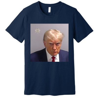 Real Donald Trump Mugshot At Fulton County Sheriffs Office Premium T-Shirt