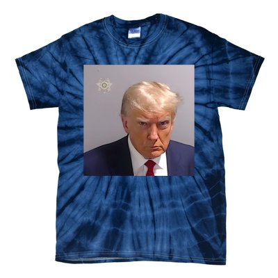 Real Donald Trump Mugshot At Fulton County Sheriffs Office Tie-Dye T-Shirt