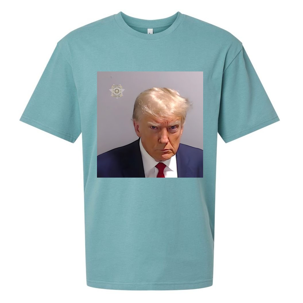 Real Donald Trump Mugshot At Fulton County Sheriffs Office Sueded Cloud Jersey T-Shirt