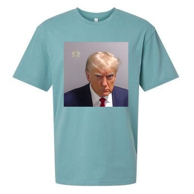 Real Donald Trump Mugshot At Fulton County Sheriffs Office Sueded Cloud Jersey T-Shirt