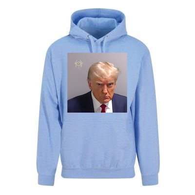 Real Donald Trump Mugshot At Fulton County Sheriffs Office Unisex Surf Hoodie