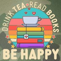 Retro Drink Tea Read Books Be Happy Legacy Tie Dye Trucker Hat