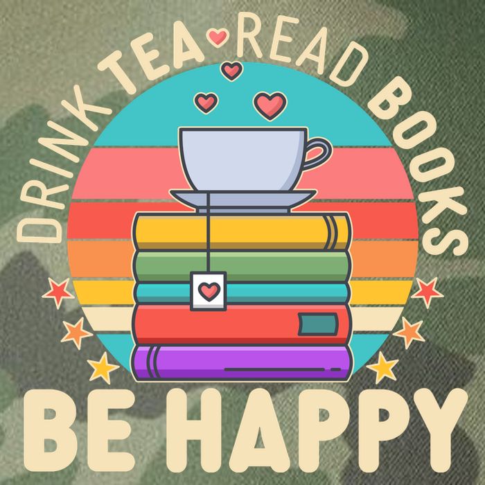 Retro Drink Tea Read Books Be Happy Legacy Tie Dye Trucker Hat