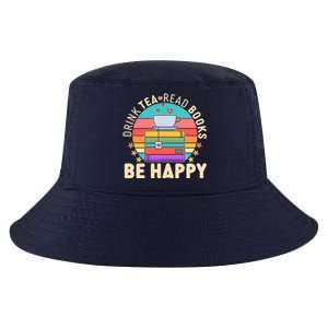 Retro Drink Tea Read Books Be Happy Cool Comfort Performance Bucket Hat