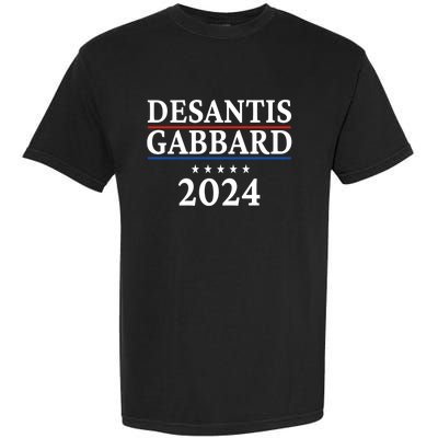 Ron Desantis Tulsi Gabbard Presidential Election 2024 Premium Garment-Dyed Heavyweight T-Shirt