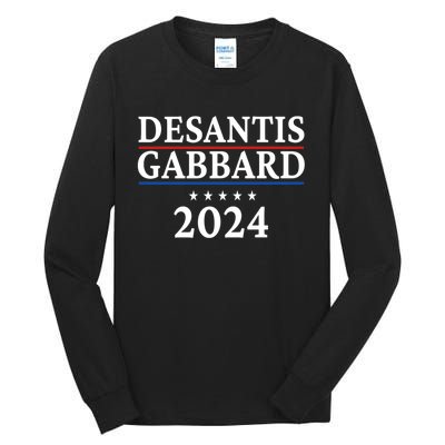 Ron Desantis Tulsi Gabbard Presidential Election 2024 Premium Tall Long Sleeve T-Shirt