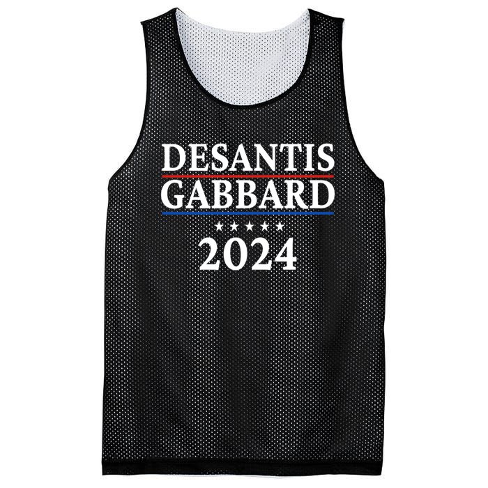 Ron Desantis Tulsi Gabbard Presidential Election 2024 Premium Mesh Reversible Basketball Jersey Tank