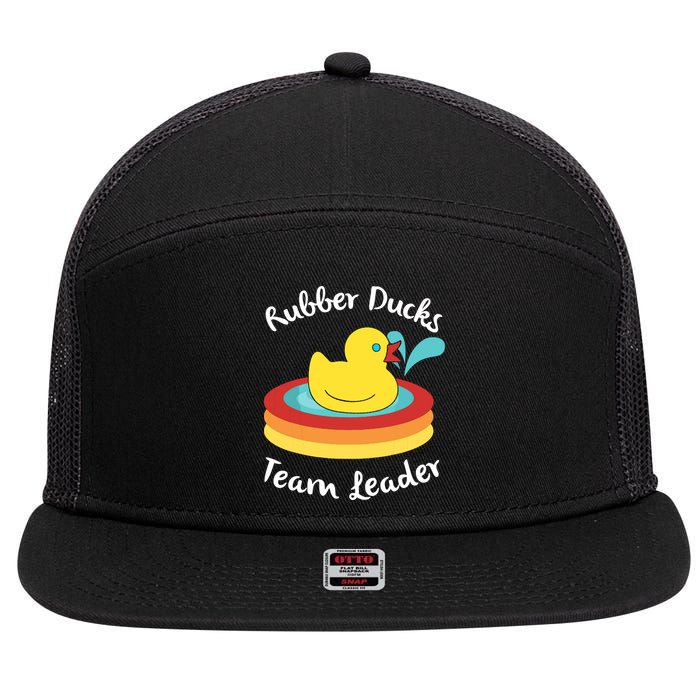 Rubber Ducks Team Leader Water Play Time 7 Panel Mesh Trucker Snapback Hat
