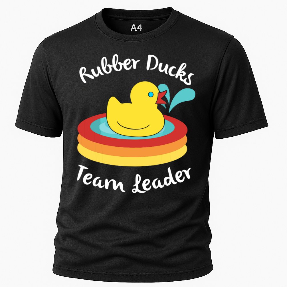Rubber Ducks Team Leader Water Play Time Cooling Performance Crew T-Shirt
