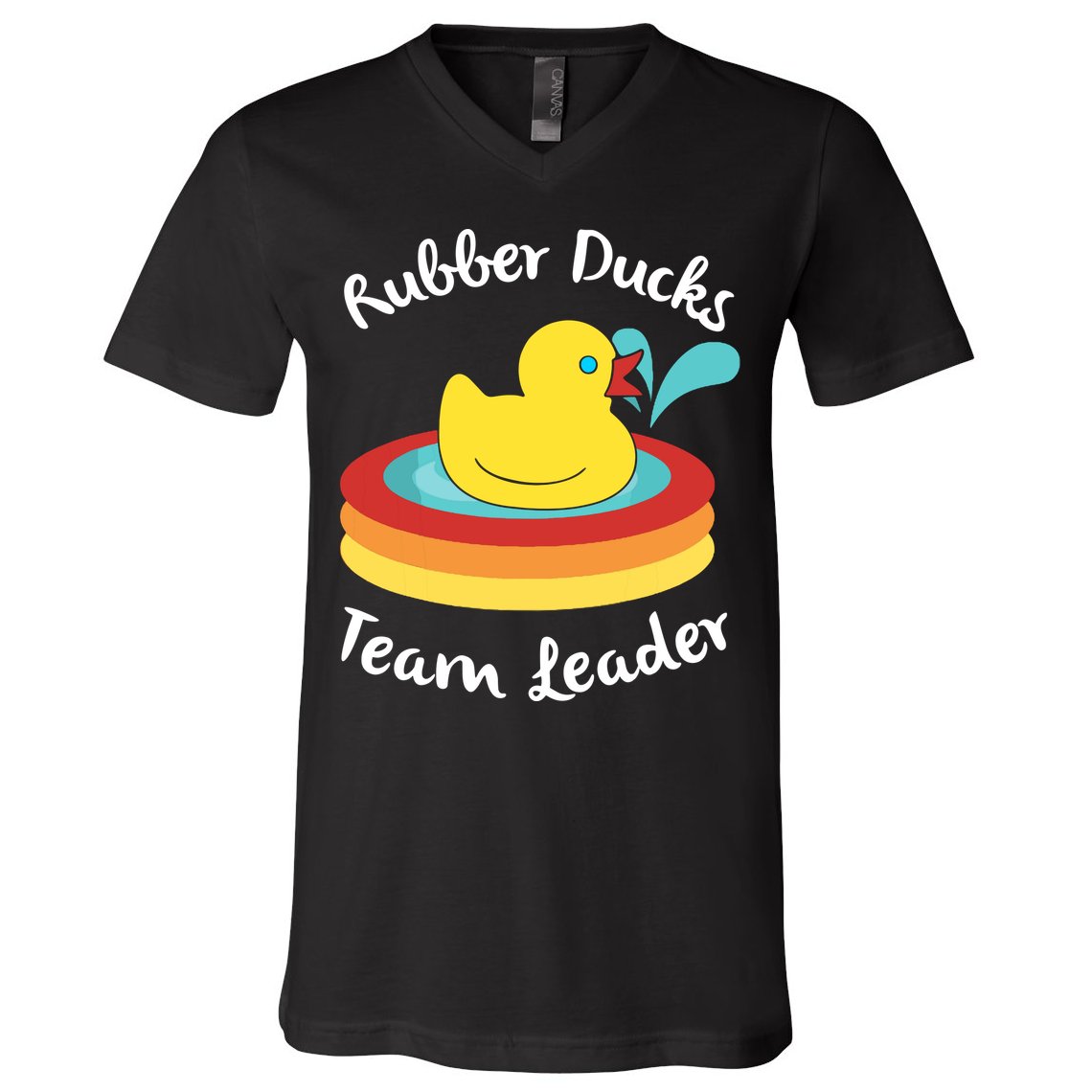 Rubber Ducks Team Leader Water Play Time V-Neck T-Shirt