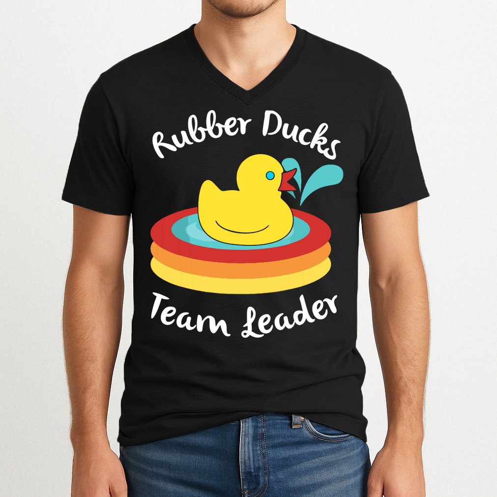 Rubber Ducks Team Leader Water Play Time V-Neck T-Shirt