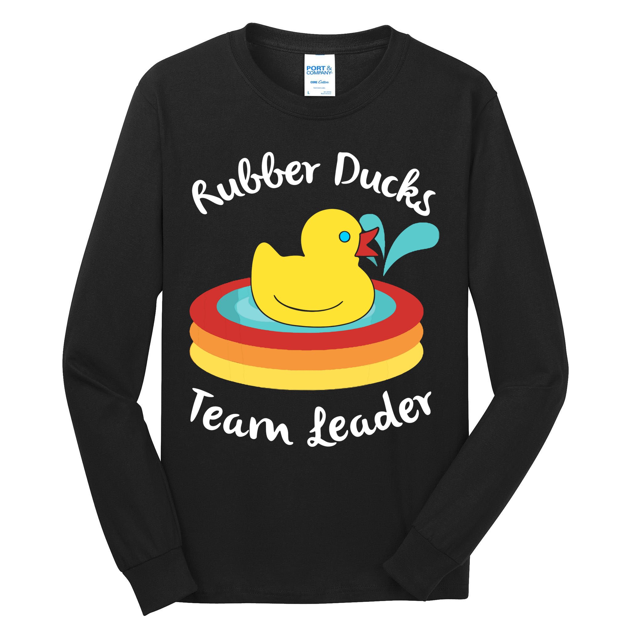 Rubber Ducks Team Leader Water Play Time Tall Long Sleeve T-Shirt