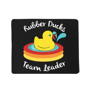 Rubber Ducks Team Leader Water Play Time Mousepad